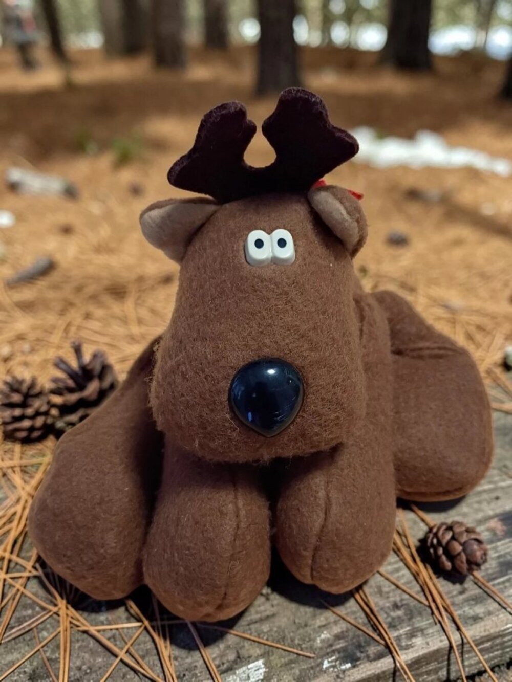 Hallmark Vtg Rodney Reindeer Christmas Plush 9" Long Legs 1979 Brown Deer g67b